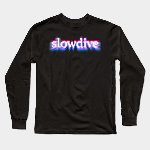 slowdive - shoegaze glitch Long Sleeve T-Shirt by HANASUISI